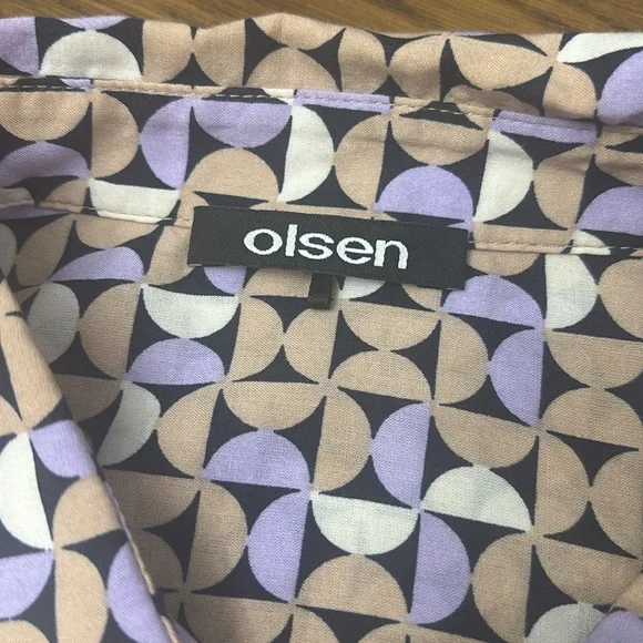 OLSEN Geometric Patterned Shirt - Picture 2 of 10